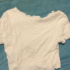 White crop top